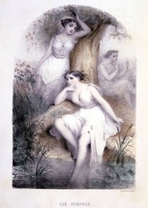 Nymfit - teoksessa "Mytologiset naiset", G. Staalin piirustukset, Mery ja Cte ​​Foelix, toim. G. de Gouet tekijältä Pierre Gustave Eugene Staal