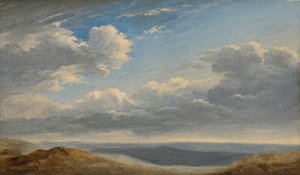 Pilvitutkimus Rooman Campagnan yllä n. 1782-85 (öljy paperille pahville) tekijältä Pierre Henri de Valenciennes