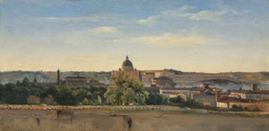 Näkymä Roomaan, n. 1782-1784 tekijältä Pierre Henri de Valenciennes