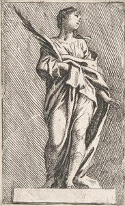 Seisova naishahmo, n. 1739-40, n. 1739-40. tekijältä Pierre Ignace Parrocel