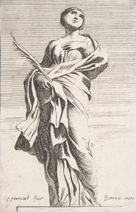 Seisova naishahmo, n. 1739-40, n. 1739-40. tekijältä Pierre Ignace Parrocel