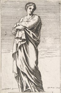 Seisova naishahmo, n. 1739-40, n. 1739-40. tekijältä Pierre Ignace Parrocel