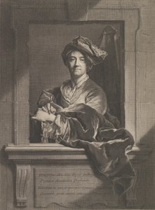 Hyacinthe Rigaudin muotokuva, 1721. tekijältä Pierre Imbert Drevet