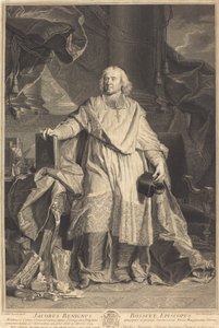Jacques-Benigne Bossuet tekijältä Pierre Imbert Drevet after Hyacinthe Rigaud