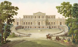 Haarlemin paviljonki, Pierre Jacques Goetghebuerin "Alankomaiden kuningaskunnan merkittävimpien monumenttien, rakennusten ja talojen valinta", julkaistu 1827 (akvatinta)