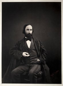 Auguste Vacquerie, c. 1860. tekijältä Pierre Jean Delbarre
