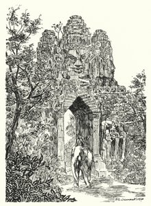 Angkor-Thomin pohjoinen portti (kaiverrus)