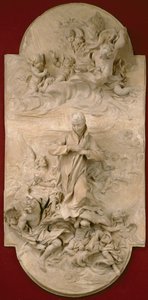 S. Luigi Gonzaga in Glory, n. 1696 (terrakotta) tekijältä Pierre Legros