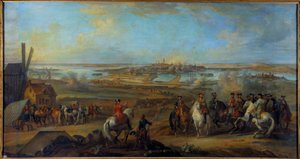 Flanderin kampanja (1745-1747): "" Kuningas Ludvig XV (1710-1774) Monsin kotipaikalla Hainaut