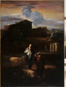 Lento Egyptiin. Pierre Louis Creteyn maalaus (Pierre-Louis Cretey tekijältä Pierre Louis Cretey or Cretet