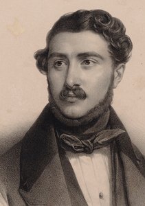 Muotokuva säveltäjä Théodore Labarresta 1805-1870.