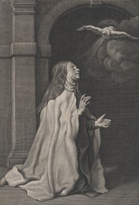 Pyhän Teresan Avilalaisen visio kyyhkysestä, n. 1650.