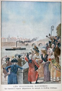 Höyrylaiva Pyroscaphe, 1783, 1900