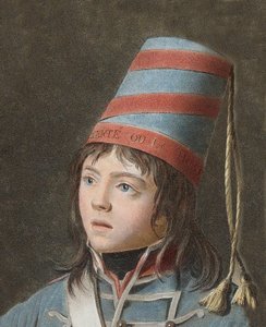 Joseph Bara (1779-1793) - Joseph Bara tai Barra (1780-1793) on Ranskan vallankumouksen sankarilapsi, joka taisteli Vendeessä tasavallan puolesta. Kaiverrus Pierre Michel Alix (1762-1817)