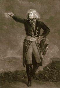 Napoleon Bonaparte Italian armeijan päällikkönä (1796-1797) - Kaiverrus Pierre Michel (Pierre-Michel) Alix (1762-1817) tekijältä Pierre Michel Alix
