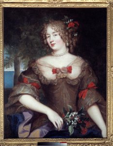 Madame de Sevigne: muotokuva Francoise Marguerite de Sevignestä, Grignanin kreivitärtä (1648-1705), Marie de Rabutin-Chantalin, Sevignen markiisin (1626-1696) tyttärestä. Pierre Mignardin (1612-1695) maalaus tekijältä Pierre Mignard