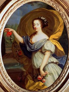 Herttuatar de la Vallieren muotokuva Florana, 1600-luku. tekijältä Pierre Mignard