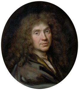 Kirjailija Moliéren muotokuva 1622-1673, noin 1658 tekijältä Pierre Mignard