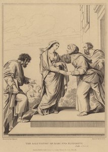 Marian ja Elisabetin tervehdys, Luukas tekijältä Pierre Mignard