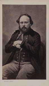 Pierre-Joseph Proudhonin muotokuva 1809-1865, noin 1860. tekijältä Pierre Petit