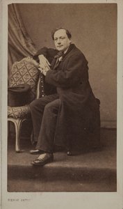 Runoilija Théodore de Banvillen muotokuva 1823-1891. tekijältä Pierre Petit