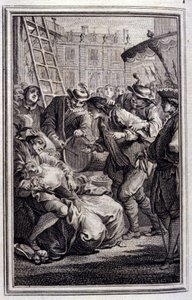 Belphegor - Jean La Fontainen teoksessa "" Tarinoita ja novelleja säkeissä". 1776. P.P. Choffardin kuvitus.