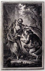 Le Cuvier - Jean La Fontainen teoksessa "" Tarinoita ja novelleja säkeissä". 1776. P.P. Choffardin kuvitus.