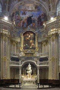 Immaculate Concept, Santa Maria Immaculate asetettu skenografisen kappelin alttarille 1669-70 tekijältä Pierre Puget