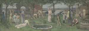 Taiteen ja luonnon välissä, n. 1890-95. tekijältä Pierre Puvis de Chavannes