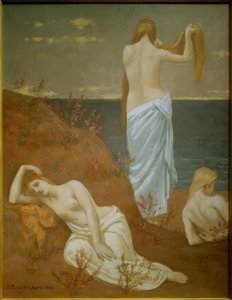 Nuoria naisia ​​meren rannalla tekijältä Pierre Puvis de Chavannes