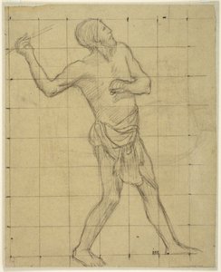 Picardialainen keihäänheittäjä, tutkielma teosta Pro Patria Ludus varten, Amiens, Musée de Picardie tekijältä Pierre Puvis de Chavannes
