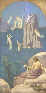 Prometheus (öljy kankaalle) tekijältä Pierre Puvis de Chavannes