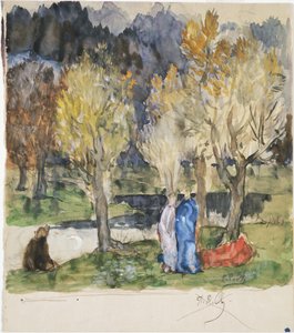 Pyhä lehto tekijältä Pierre Puvis de Chavannes