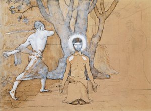 Estudi per a la decapitació de Joan Baptista (Dibuix amb ploma, tinta, llapis i aquarel·la) finlandès tekijältä Pierre Puvis de Chavannes