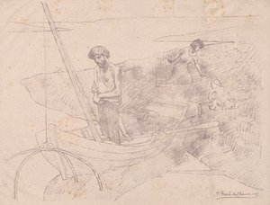Köyhä kalastaja tekijältä Pierre Puvis de Chavannes