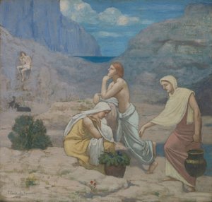 Paimenten laulu, 1891. tekijältä Pierre Puvis de Chavannes