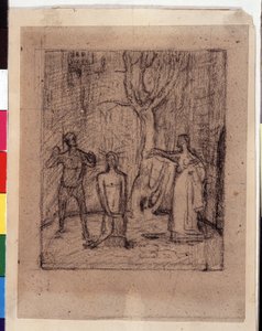 Pyhän Johannes Kastajan dekolaatio tekijältä Pierre Puvis de Chavannes