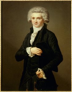 Robespierren (1758-1794) muotokuva Maximilianista kolmannen osavaltion edustajan asussa. Pierre Vigneronin (1789-1872) maalaus Ec. Fr.