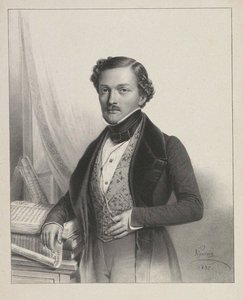 Laulaja Gilbert-Louis Duprezin muotokuva 1806-1896, 1837
