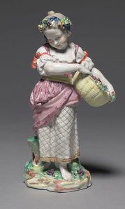 Jousi, valmistaja Bristol Porcelain Factory, n. 1775 (kovatahnainen posliini) tekijältä Pierre Stephan
