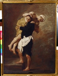 Kaksi numeroa (Kaksi numeroa). Pierre Subleyrasin (1699-1749) maalaus. Öljy kankaalle, 66 x 49 cm, noin 1736. 1700-luvun ranskalaista taidetta. Pushkinin taidemuseo, Moskova.