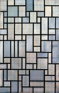 Koostumus ruudukon 2 kanssa, 1915 tekijältä Piet Mondrian