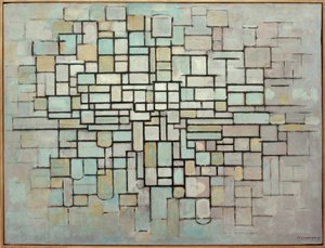 Koostumus nro II; Koostumus viivoilla ja väreillä tekijältä Piet Mondrian