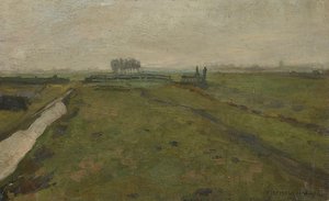 Maisema lähellä Amsterdamia, n. 1902. tekijältä Piet Mondrian