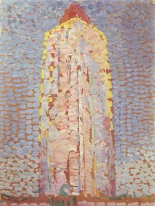 Majakka Westkapellessa Orangessa tekijältä Piet Mondrian