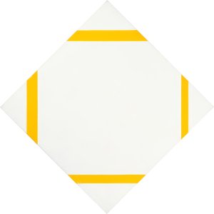 Istillikoostumus neljällä keltaisella viivalla tekijältä Piet Mondrian