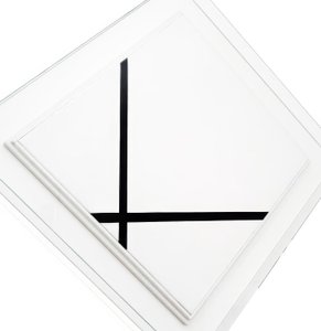 pastillikoostumus kahdella rivillä (öljy kankaalle) tekijältä Piet Mondrian
