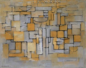 Maalaus nro II Koostumus nro XV Koostumus 4, 1913. tekijältä Piet Mondrian