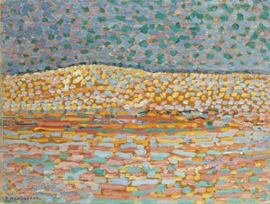 Pointillist Dune Study, Crest vasemmalla tekijältä Piet Mondrian
