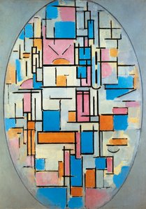 USA, New York, soikea koostumus tekijältä Piet Mondrian
